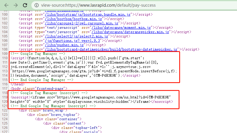 Google Tag Manager代码安装到网站中