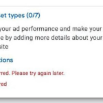 Google ads资产组无法编辑
